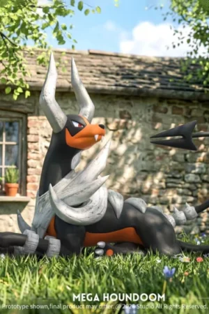 Alternative view of Houndoom Evolution × Togepi 1/20 Scale Resin Statue - Wonder Studio