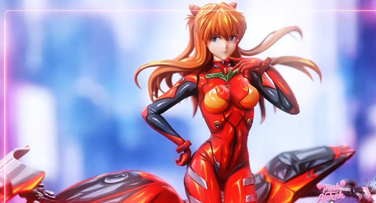Neon Genesis Evangelion Asuka Langley Sohryu Motorcycle Girl Statue – Aetheria Studio × SX Studio - Image 9