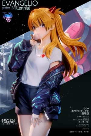 Alternative view of Asuka  Neon Genesis Evangelion 1/6 Scale Resin Statue – Flash Studio (Limited Edition)