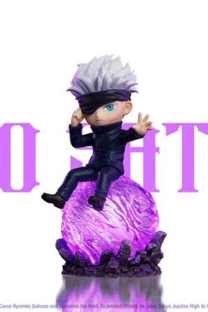 Alternative view of Satoru Gojo Statue (Jujutsu Kaisen) with LED 1/7 Scale - SOQ Studio