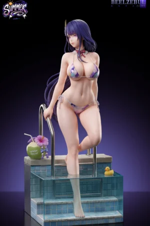 Raiden Shogun’s Holiday Genshin Impact 1/4 Scale Poolside Statue - Summer Studio