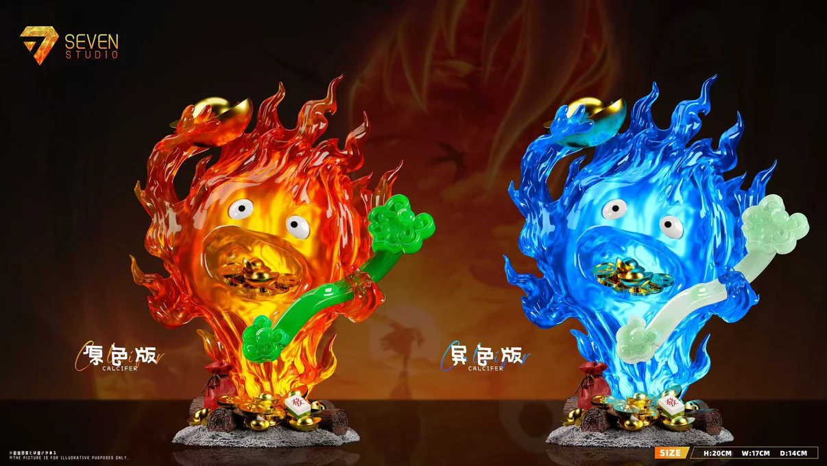 Seven Studio - Calcifer Lucky Wealth Howl's Moving Castle - Image 6