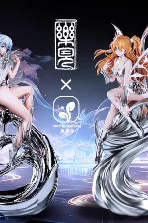 Alternative view of Asuka Langley Sohryu X Rei Ayanami Neon Genesis Evangelion -Le Jian Studio X Meng Ya Xiang Studio