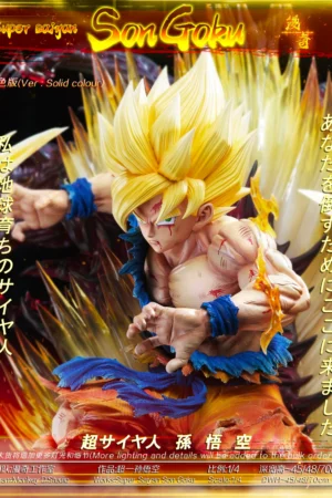 Alternative view of Monkey D Studio 1/4 Super Super Saiyan SonGoKu with LED [IN-STOCK]