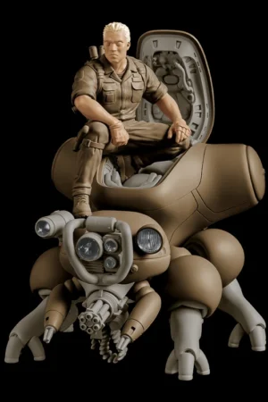 Max Factory PLAMAX minimum factory MF-95 Ghost in the Shell Batou with Fuchikoma 120 Plastic Model