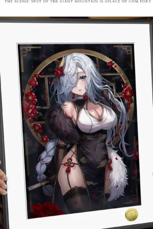 A3 & 4K Size Liyue Shenhe TOPGK Decorative Painting – Genshin Impact – HuangGua Studio