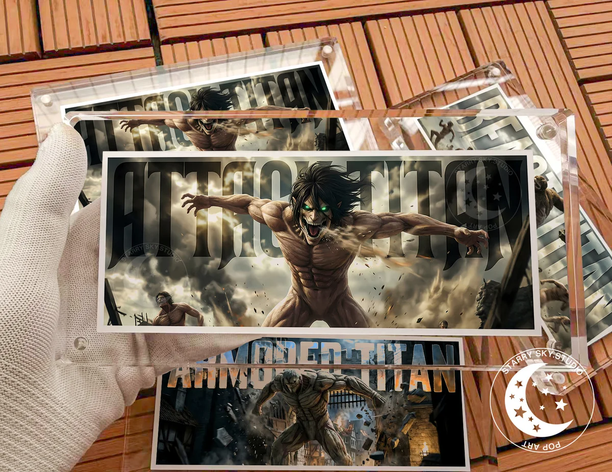 Attack on Titan – Nine Titans Mini Acrylic Brick Art Print | Xingkong Studio Limited Edition - Image 10
