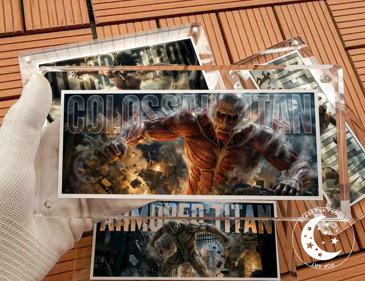 Attack on Titan – Nine Titans Mini Acrylic Brick Art Print | Xingkong Studio Limited Edition - Image 6