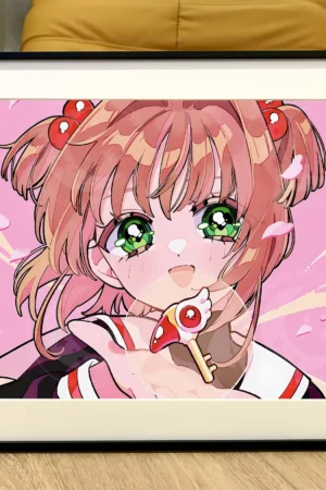 Alternative view of “Cardcaptor Sakura” Sakura Kinomoto Sealing Wand Edition Limited Framed Artwork Xingkong Studio & TOPGK