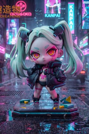 Alternative view of Chibi Rebecca Cyberpunk: Edgerunners 1/7 Scale TOPGK Statue - Wan Qu Zao Wu Studio