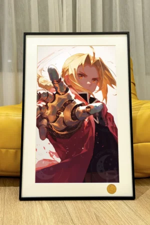 Alternative view of Edward Elric Cosmic Decorative Painting – Fullmetal Alchemist: Brotherhood Limited Edition Wall Art | Xingkong Studio