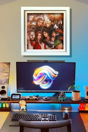 Alternative view of Final Fantasy VII Multiple Characters 3D Decorative Painting | KALA HOME Studio