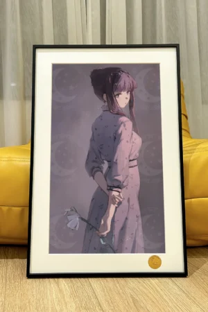 Alternative view of Floral Skirt Ver. Fern Decorative Painting | Frieren: Beyond Journey’s End – Xingkong Studio Limited Edition Framed Art