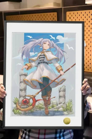 Alternative view of Frieren “Great Elf Archmage” Limited Decorative Painting — Frieren: Beyond Journey’s End | HuangGua Studio × TOPGK