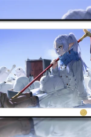 Alternative view of Frieren — “Winter Edition” Limited Collectible Artwork-H-TWO Studio