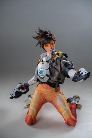 Alternative view of Game Lady 167cm Tracer Platinum Silicone Sex Doll | Overwatch