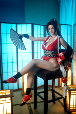Game Lady 168cm D Cup Mai Shiranui Platinum Silicone Sex Doll -The King of Fighters / Fatal Fury