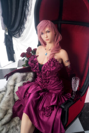 Game Lady 171cm G-Cup Lightning Silicone Sex Doll – Final Fantasy XIII Character Collectible