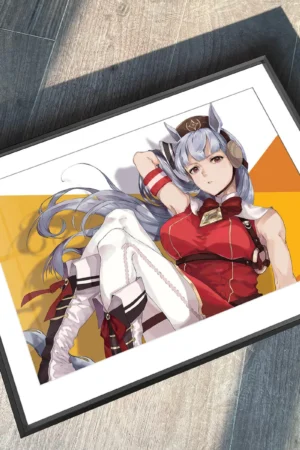 Alternative view of Gold Ship Decorative Painting | Uma Musume Anime Wall Art A3 4K | HuangGua Studio 88pcs Limited