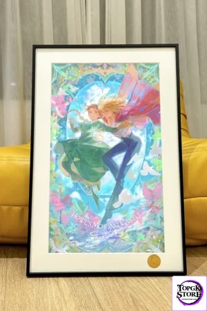 Howl’s Moving Castle Stained Glass Art Print | Limited Edition 61×40cm Wall Art | Xingkong Studio