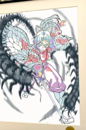 Hundred-Legged Zigzag Shinobu Kocho Decorative Painting  Demon Slayer: Kimetsu no Yaiba – Xingkong Studio Limited Edition