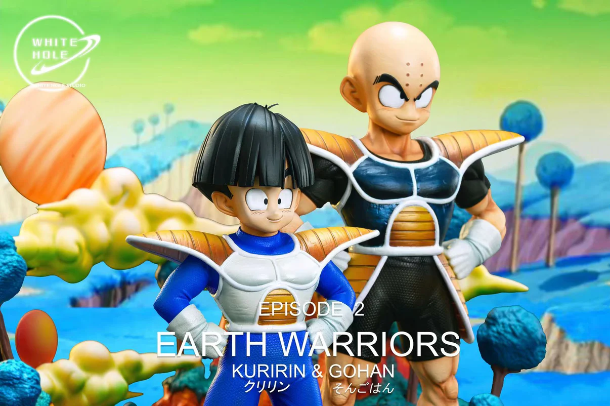 White Hole Studio – Namek Series: Son Gohan & Krillin (Dragon Ball) 1/6 Statue - Image 3