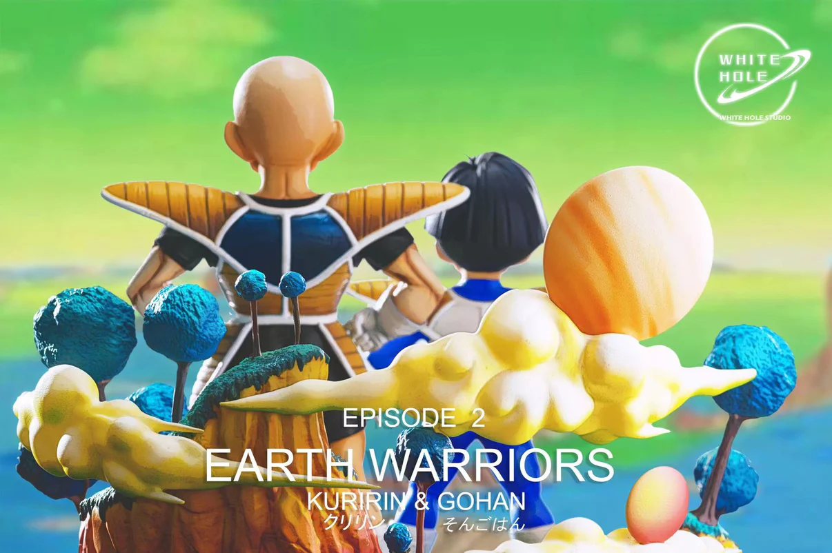 White Hole Studio – Namek Series: Son Gohan & Krillin (Dragon Ball) 1/6 Statue - Image 4