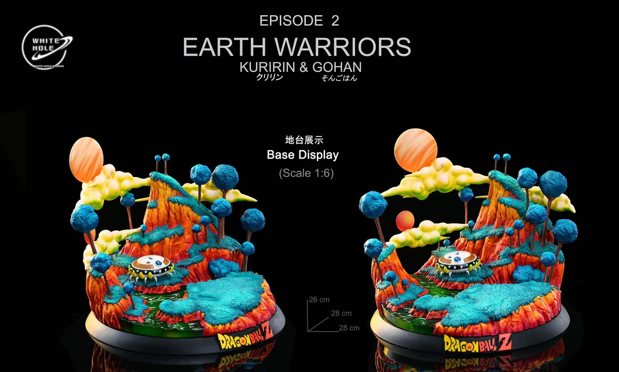 White Hole Studio – Namek Series: Son Gohan & Krillin (Dragon Ball) 1/6 Statue - Image 8