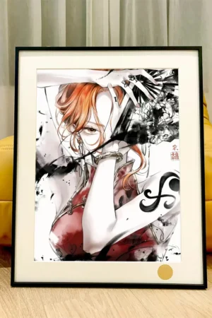 Ink Wash Nami Decorative Painting | ONE PIECE Anime Wall Art | Xingkong Studio Limited 66pcs