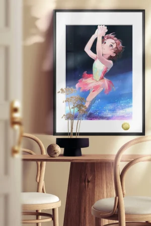 Alternative view of Inori Yuitsuka Decorative Painting | Medalist Anime Wall Art | HuangGua Studio Limited 88pcs