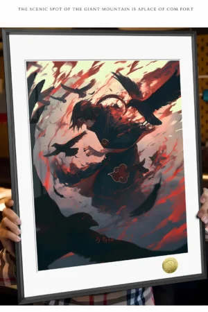 Itachi Uchiha “Crow” Limited Decorative Painting — Naruto Shippuden | HuangGua Studio × TOPGK