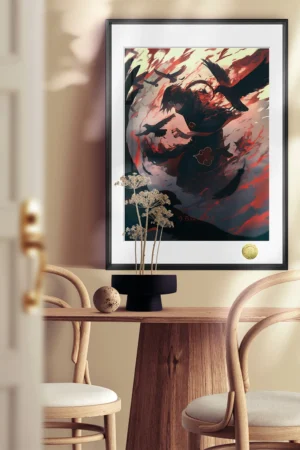 Alternative view of Itachi Uchiha “Crow” Limited Decorative Painting — Naruto Shippuden | HuangGua Studio × TOPGK