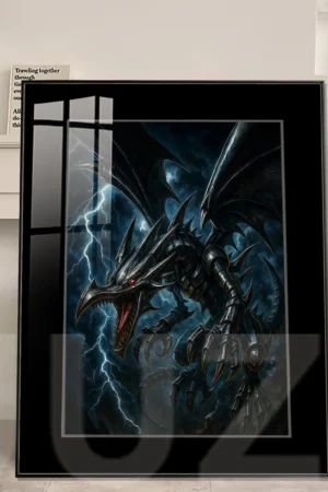 Alternative view of JuZi Studio “Yu-Gi-Oh!” Red-Eyes Black Dragon Classic Edition Limited Framed Artwork JuZi Studio & TOPGK