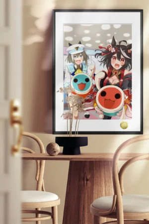Kitasan Black & Cheval Grand Decorative Painting | Uma Musume Anime Wall Art A3 4K | HuangGua Studio 88pcs Limited