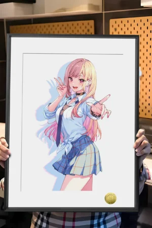 Marin Kitagawa Sweet Decorative Painting | My Dress-Up Darling A3 & 4K Anime Wall Art | HuangGua Studio 88pcs Limited