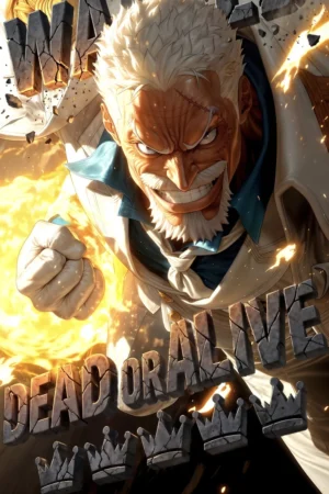 Alternative view of Monkey D. Garp “Garp the Fist” Decorative Painting – ONE PIECE Limited Edition Wall Art | H-TWO Studio