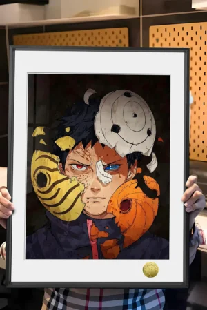 Alternative view of “Naruto” Obito Uchiha Broken Mask Edition Limited Framed Artwork HuangGua Studio & TOPGK