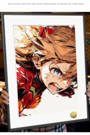 Neon Genesis Evangelion” Asuka Langley Soryu Battle Rage Edition Limited Framed Artwork HuangGua Studio & TOPGK
