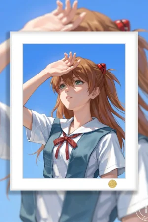“Neon Genesis Evangelion” Asuka Langley Soryu Spring Edition Limited Framed Artwork H-TWO Studio & TOPGK