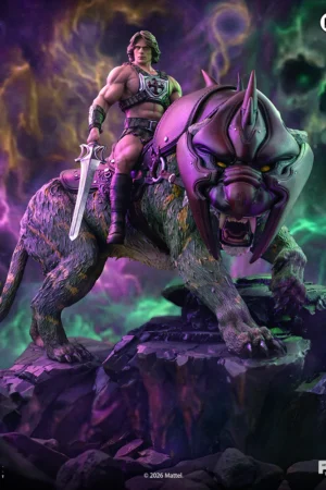 He-Man & Battle Cat Deluxe Art Scale 1/10 Scale Statue - Iron Studios