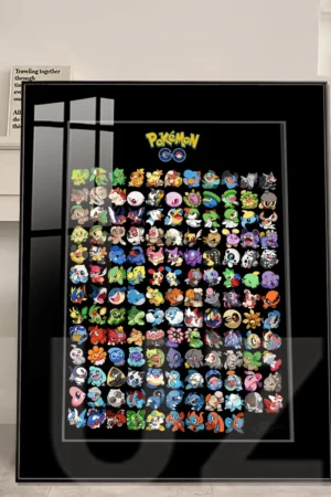 Pokémon Gen III Decorative Painting – Framed Wall Art | JuZi Studio