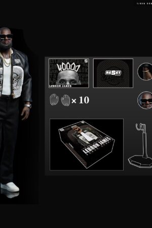 Alternative view of LeBron James 1/6 Articulated Figure (ReSet Studio / NBA)
