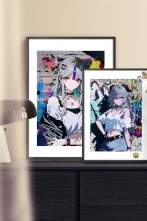 Shenhe & Ganyu & Ningguang Decorative Painting (A3 & 4K) – Genshin Impact Limited Wall Art | HuangGua Studio