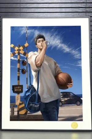 Slam Dunk-Sendo Akira — Kamakura Coast Limited Edition Artwork-H-TWO Studio