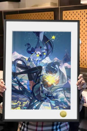 Snow Miku “Falling Starlight” Limited Decorative Painting — VOCALOID | HuangGua Studio × TOPGK