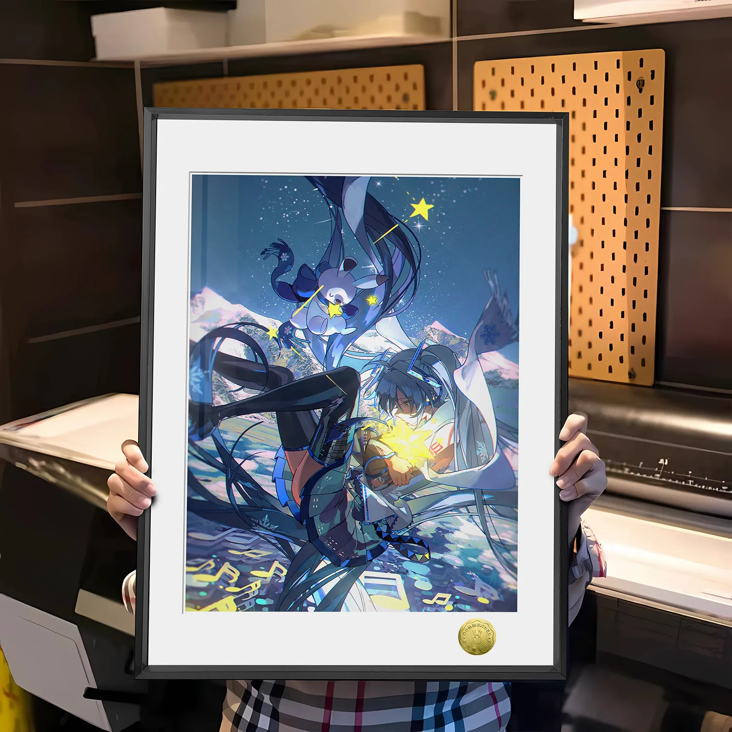 Snow Miku “Falling Starlight” Limited Decorative Painting — VOCALOID | HuangGua Studio × TOPGK