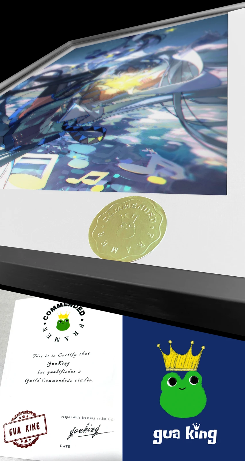 Snow Miku “Falling Starlight” Limited Decorative Painting — VOCALOID | HuangGua Studio × TOPGK - Image 4