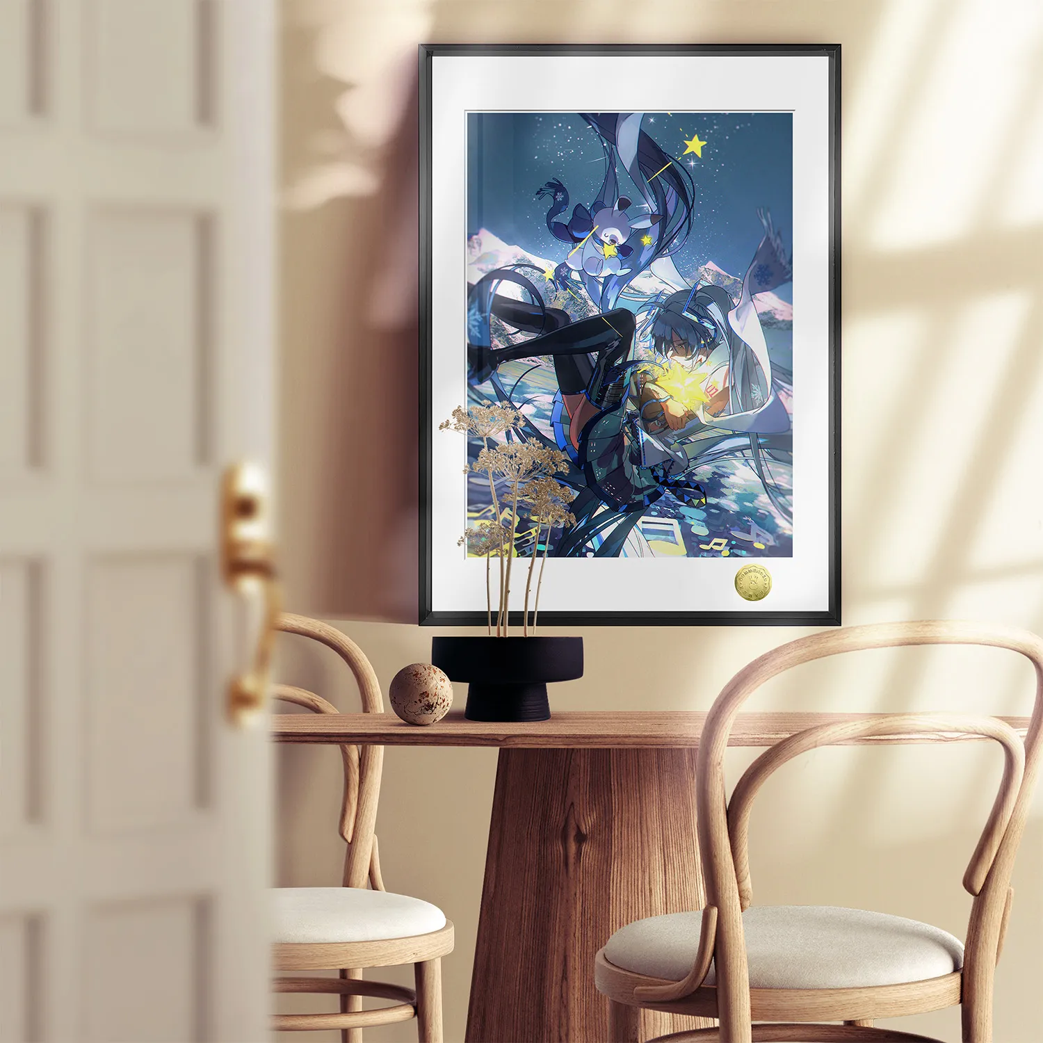Snow Miku “Falling Starlight” Limited Decorative Painting — VOCALOID | HuangGua Studio × TOPGK - Image 3