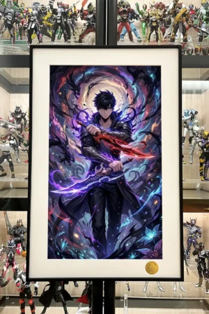 Solo Leveling” Sung Jinwoo Dual Blades Edition Limited Framed Artwork Xingkong Studio & TOPGK