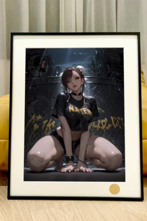 Street Fighter Chun-Li Squatting Art Print | Limited Edition Wall Art | Xingkong Studio 66pcs